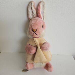 GUND CREATION GUNDERFUL SWEDLIN JAPAN Girl BUNNY RABBIT Straw STUFFED ANIMAL Toy